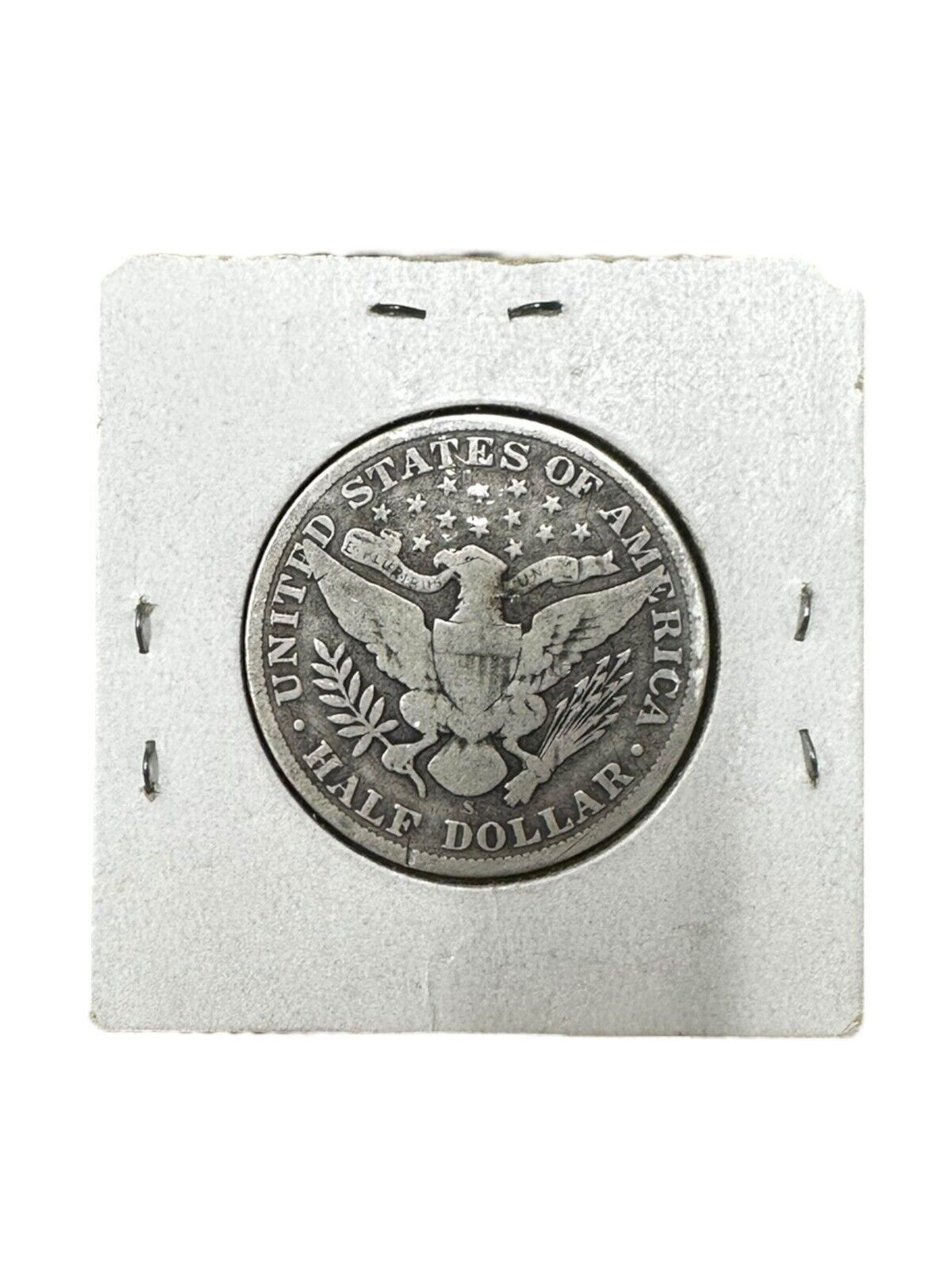 1909-S 50C Barber Half Dollar