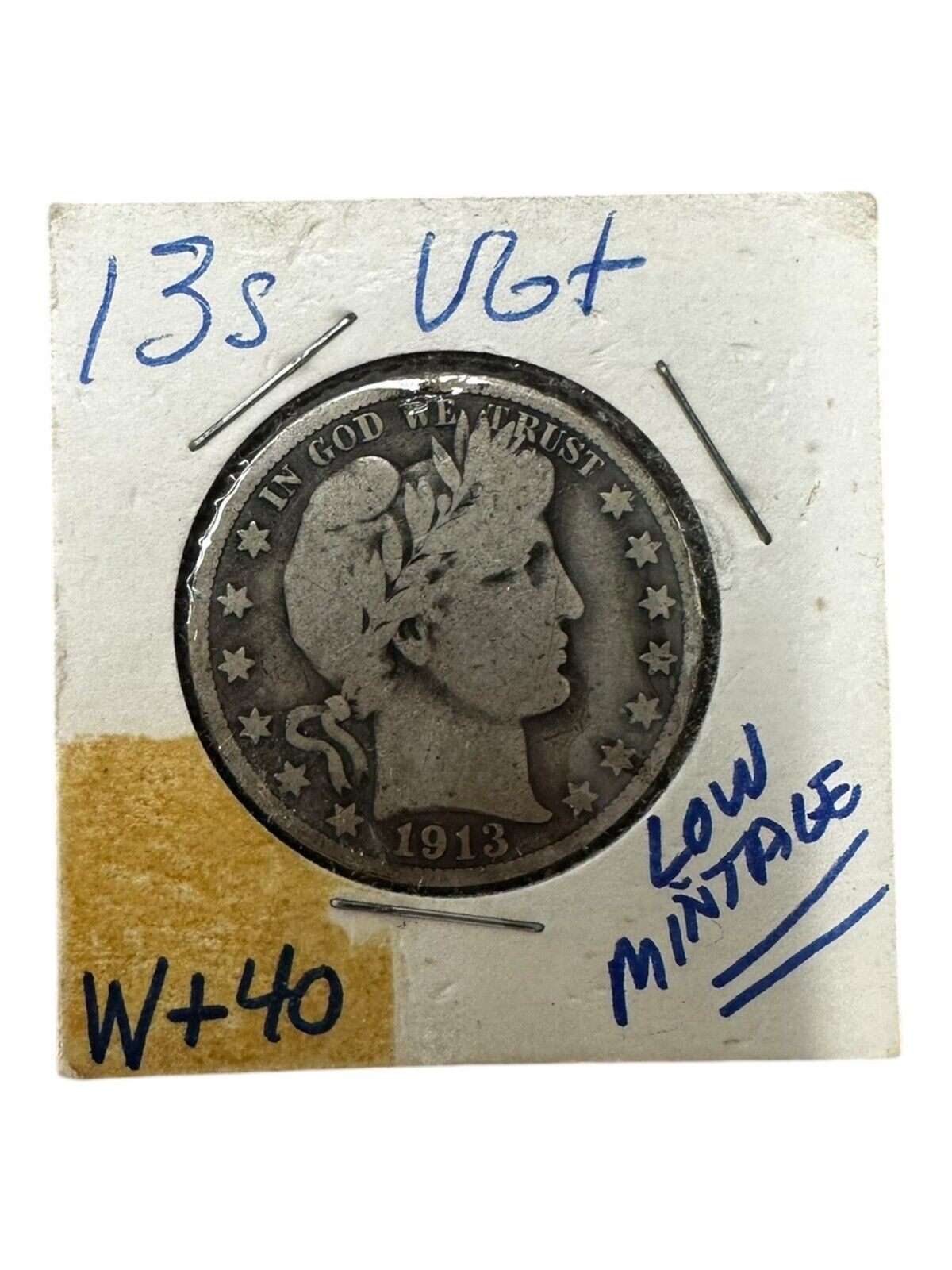 1913-S Barber Half Dollar