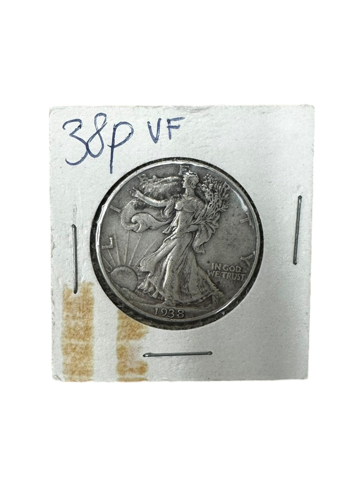 1938 50C Walking Liberty Half Dollar VF