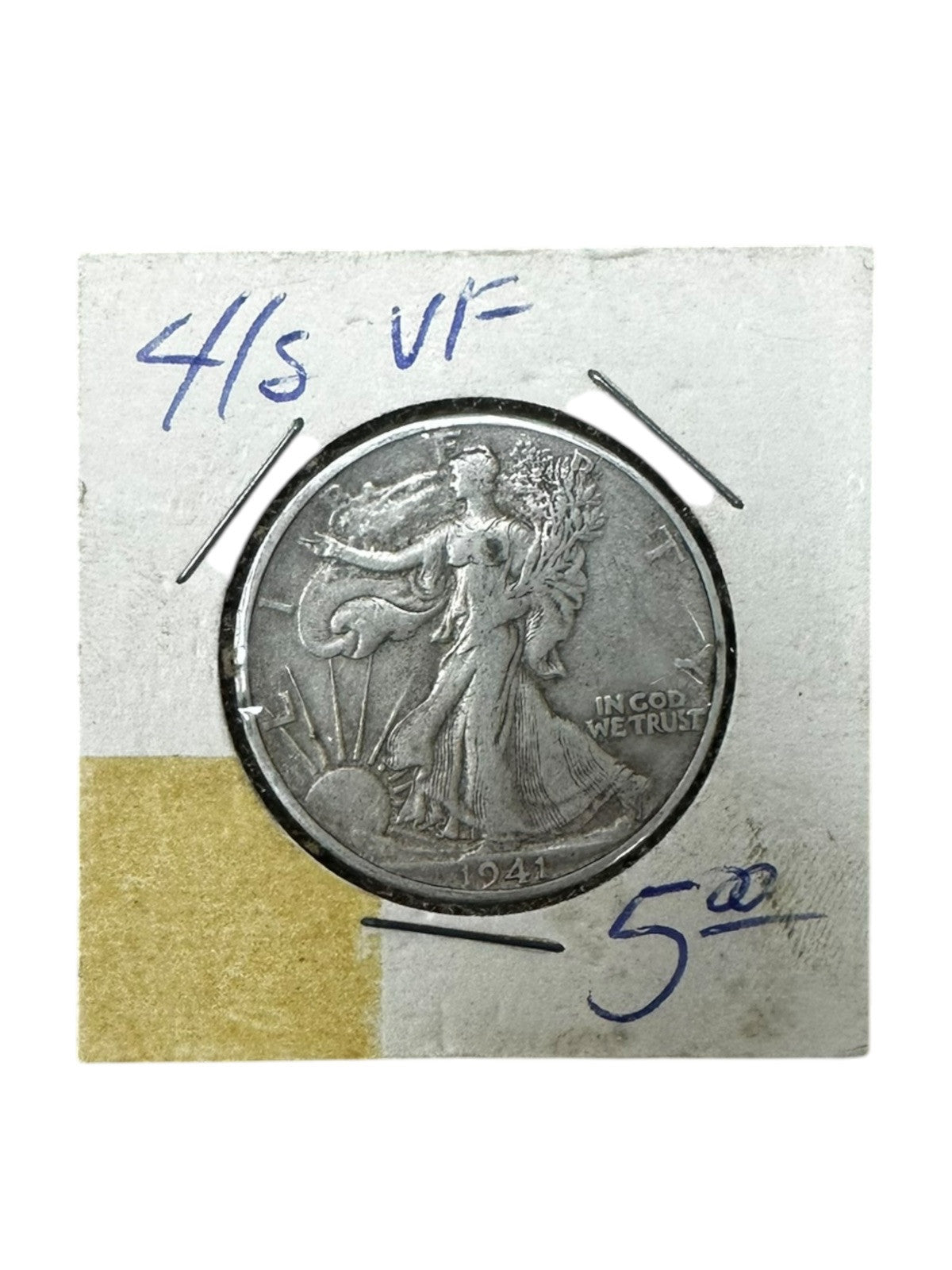 1941-S 50C Walking Liberty Half Dollar VF