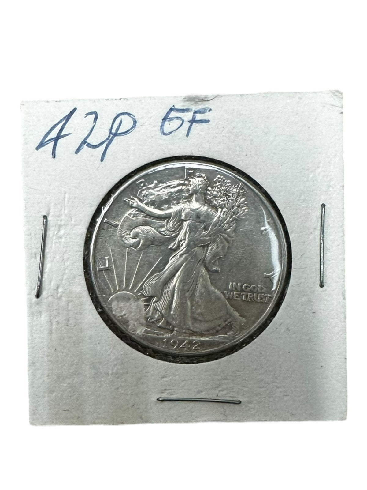 1942 50C Walking Liberty Half Dollar EF