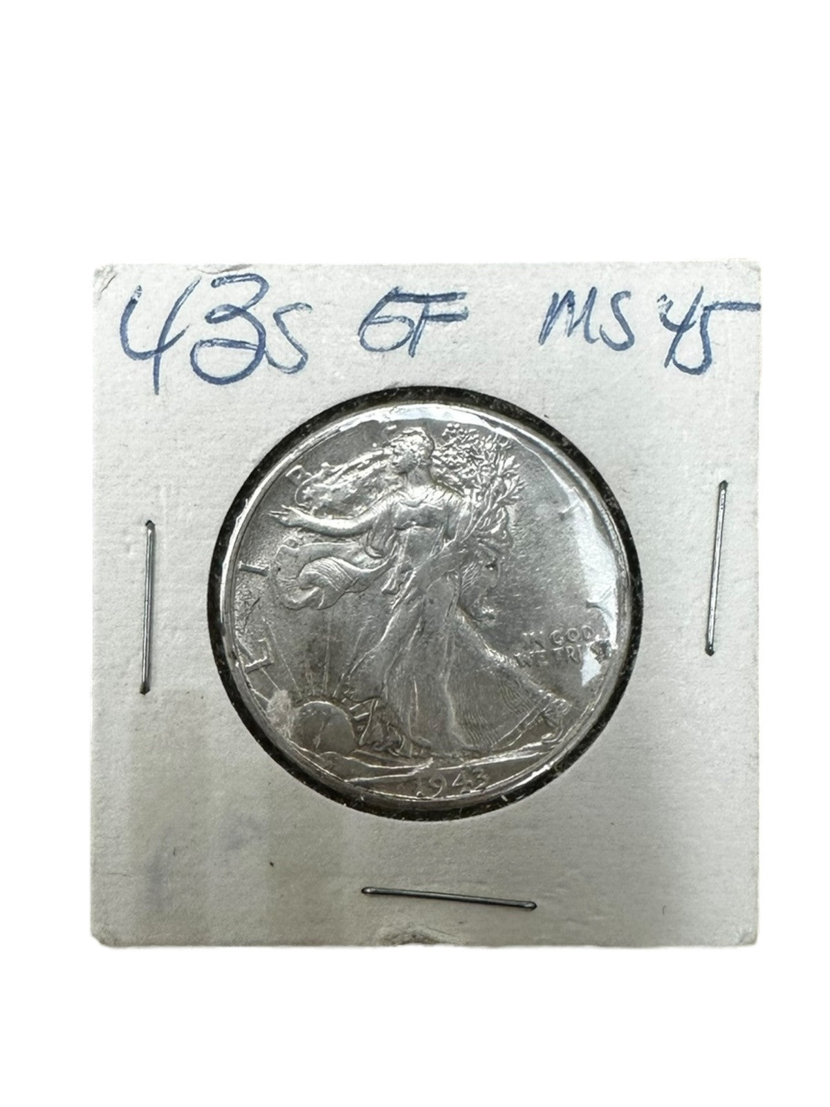 1943 S 50C Walking Liberty Half Dollar EF