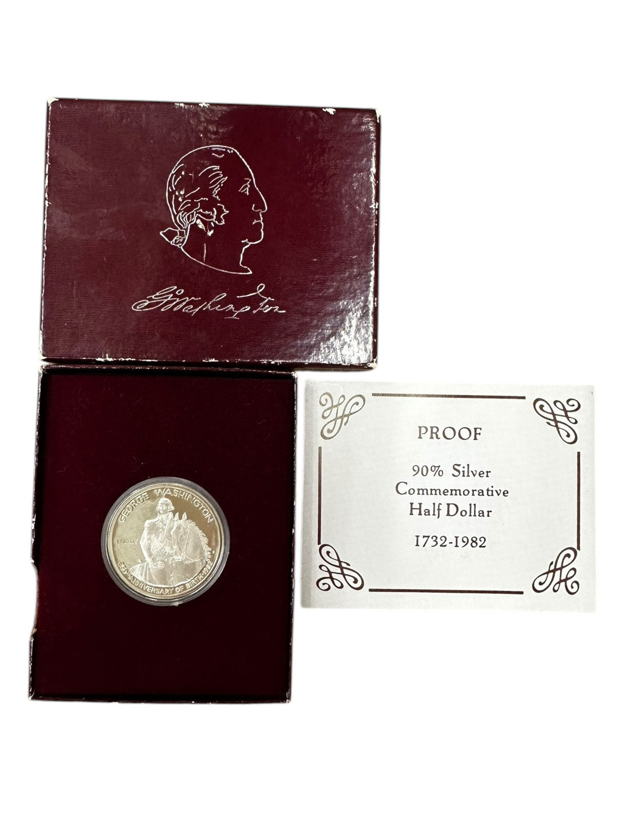 1732-1982 George Washington Silver Commemorative Half Dollar