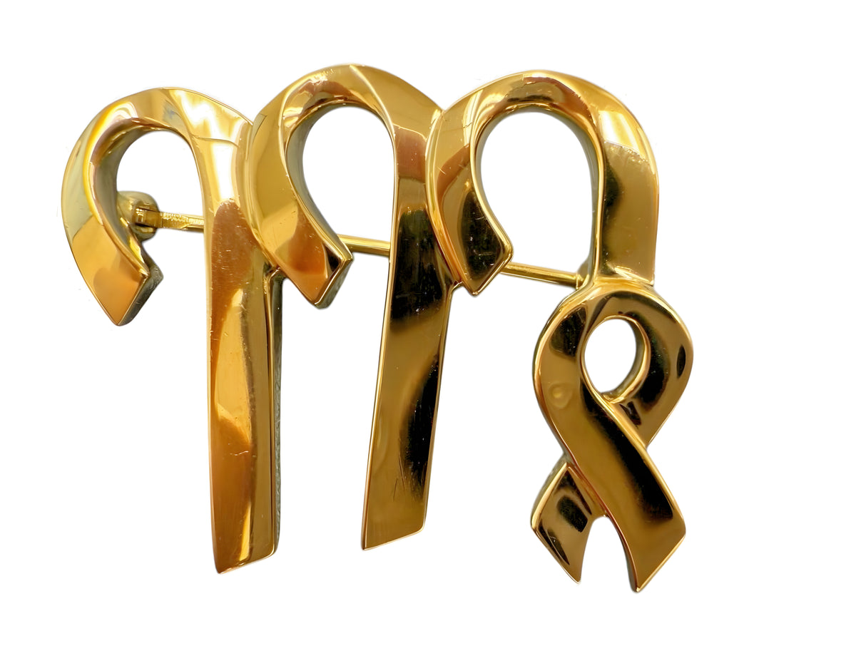 Tiffany & Co Paloma Picasso 18k Yellow Gold Zodiac Virgo Pin Brooch