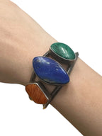 Darry Benally Navajo Sterling Silver Cuff Bracelet