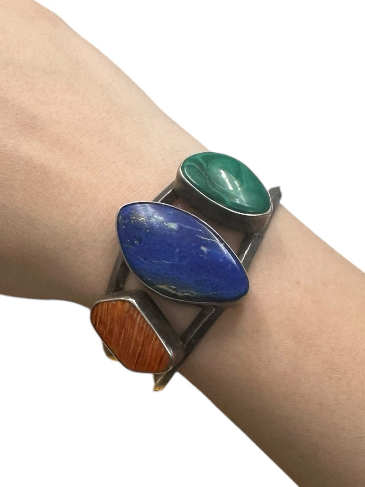 Darry Benally Navajo Sterling Silver Cuff Bracelet