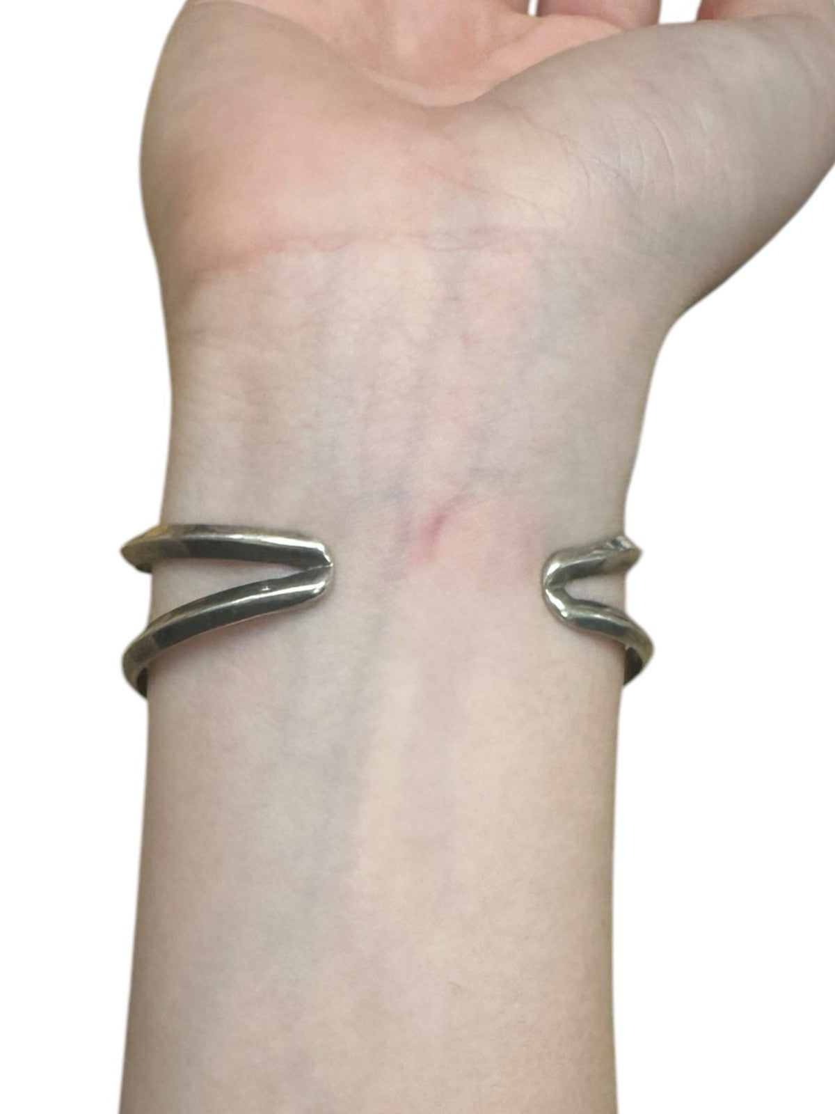 Darry Benally Navajo Sterling Silver Cuff Bracelet