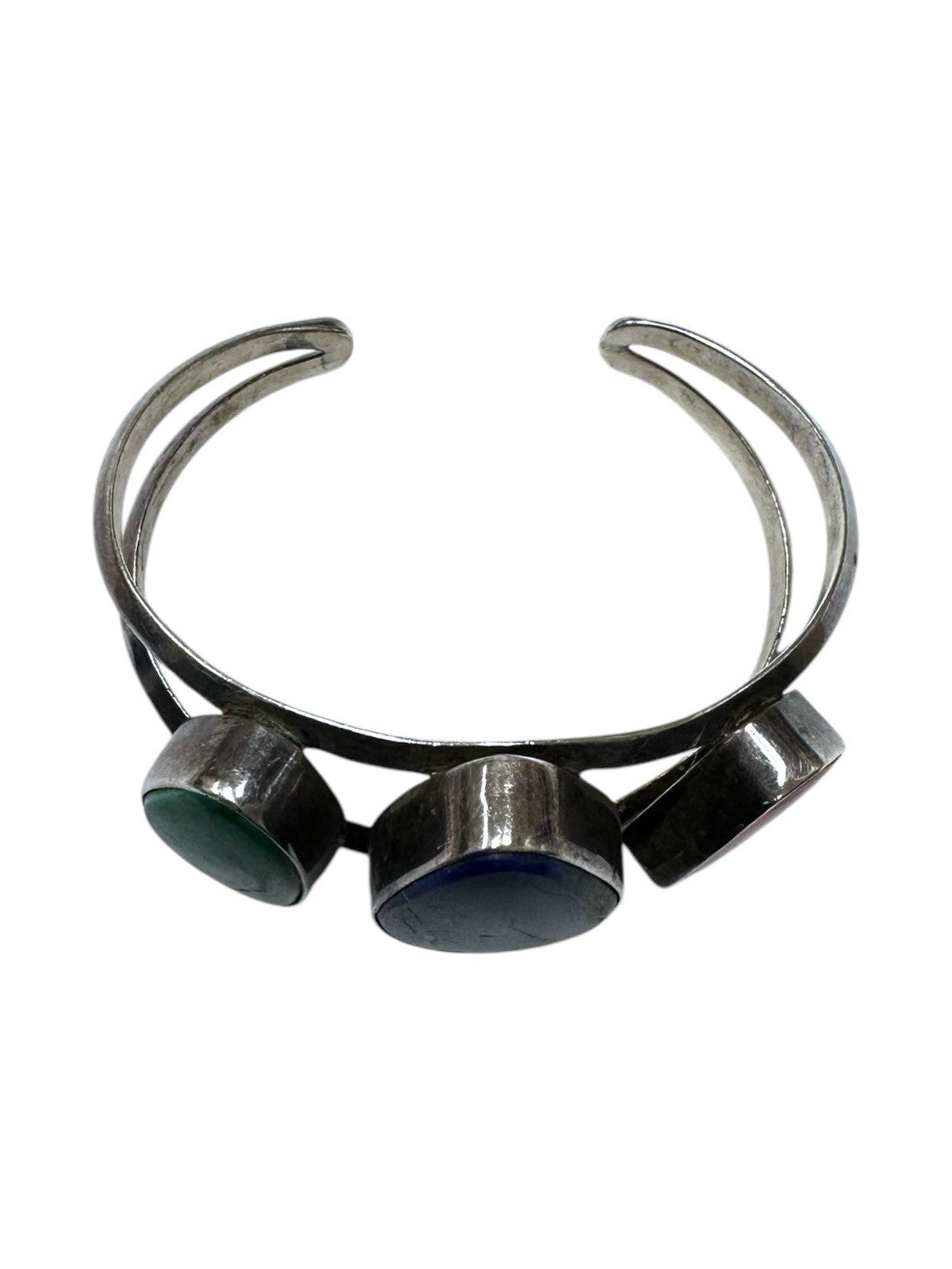 Darry Benally Navajo Sterling Silver Cuff Bracelet