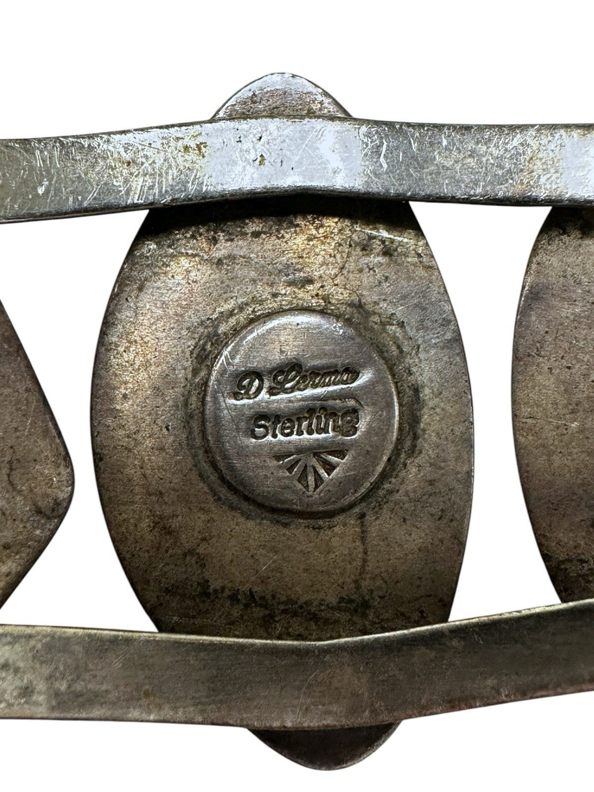 Darry Benally Navajo Sterling Silver Cuff Bracelet