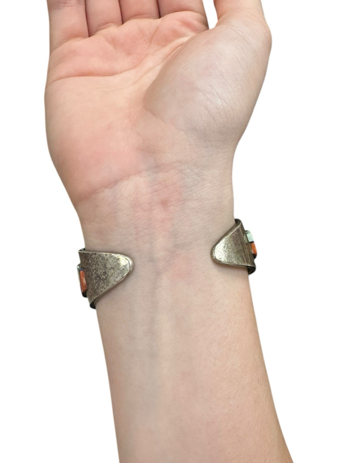 Navajo Inlay Cuff Bracelet by Tommy Jackson