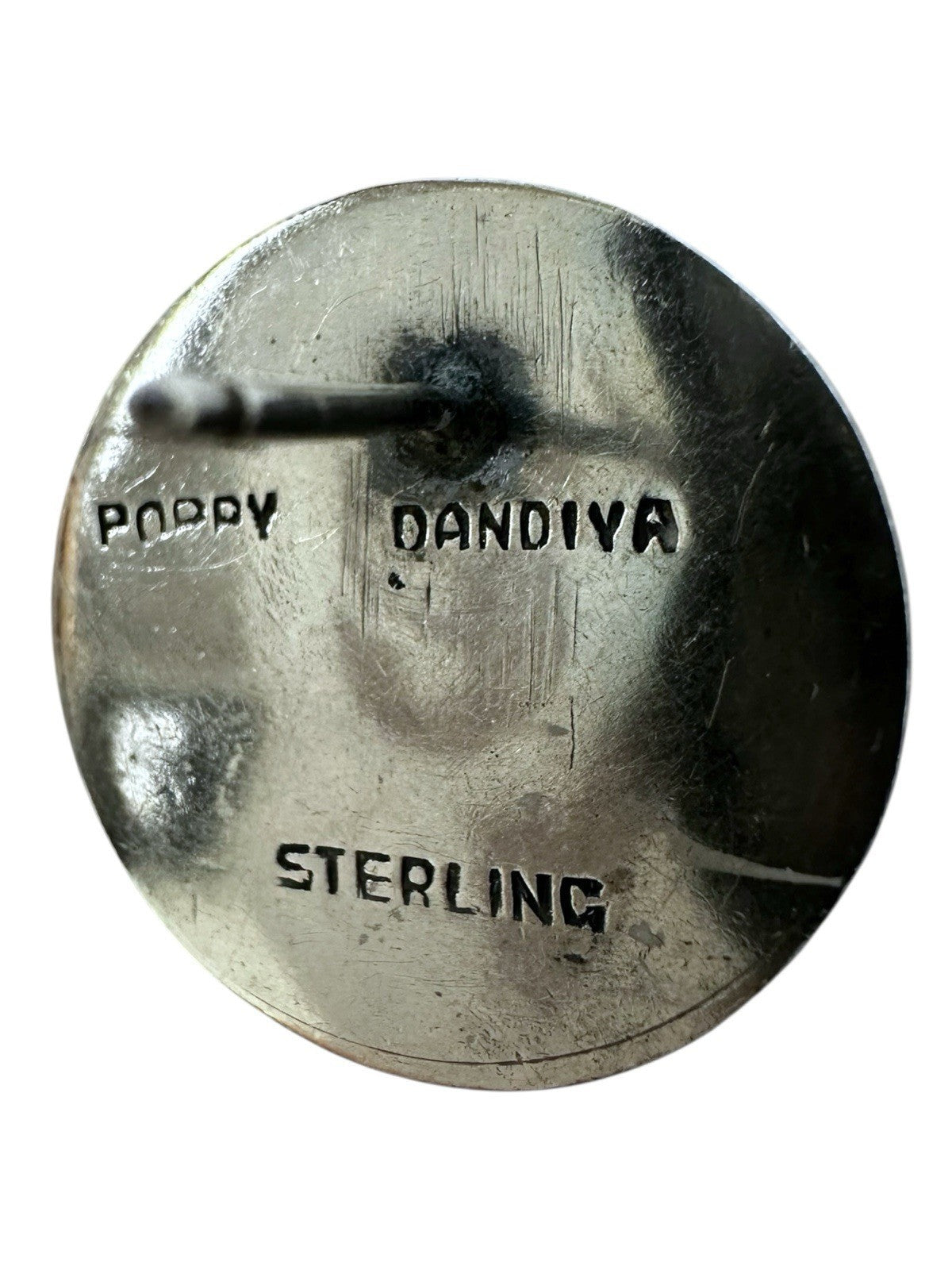 Sterling Silver Poppy Dandiya Lapis Stud Earrings