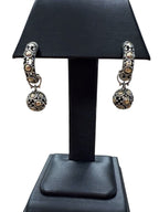 John Hardy Pearl Sterling Silver 18K Gold Dots Drop Dangle Earrings