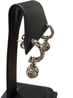 John Hardy Pearl Sterling Silver 18K Gold Dots Drop Dangle Earrings