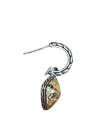 John Hardy Classic Chain Hammered Sugarloaf Drop Earring