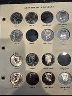 Kennedy half dollar set 13 coins