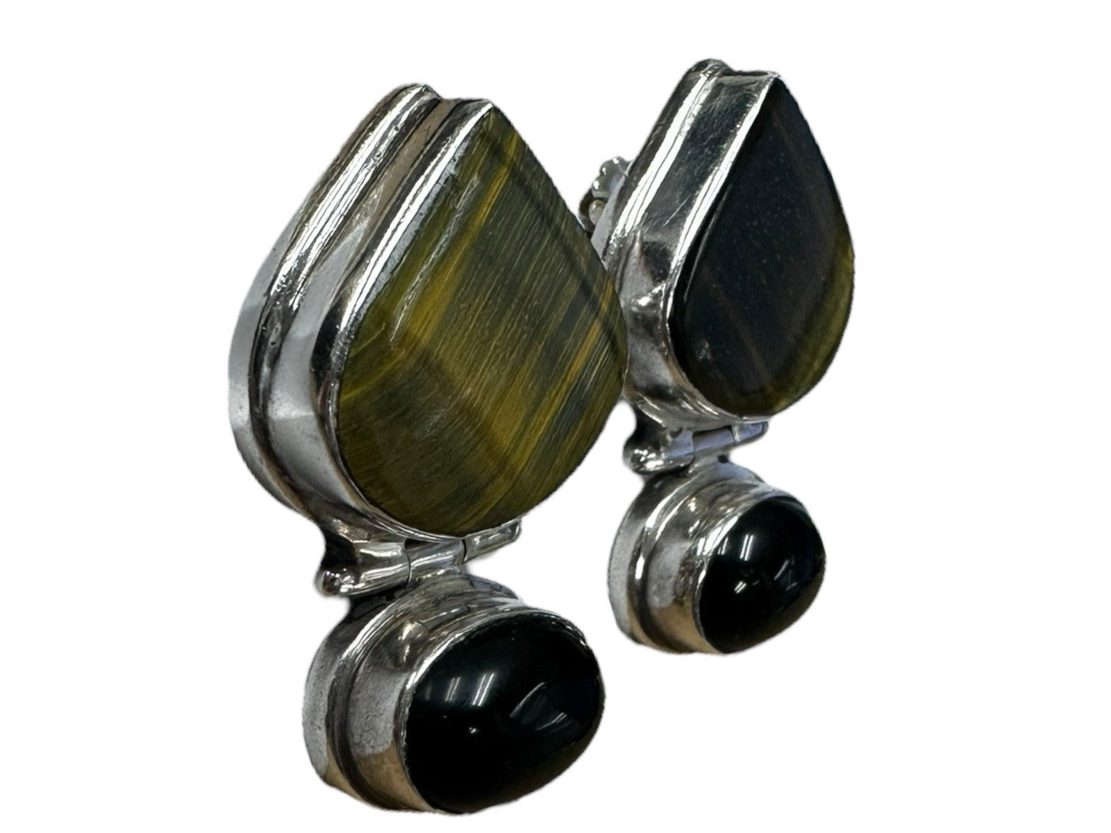 Sterling Silver Tigers Eye Earrings