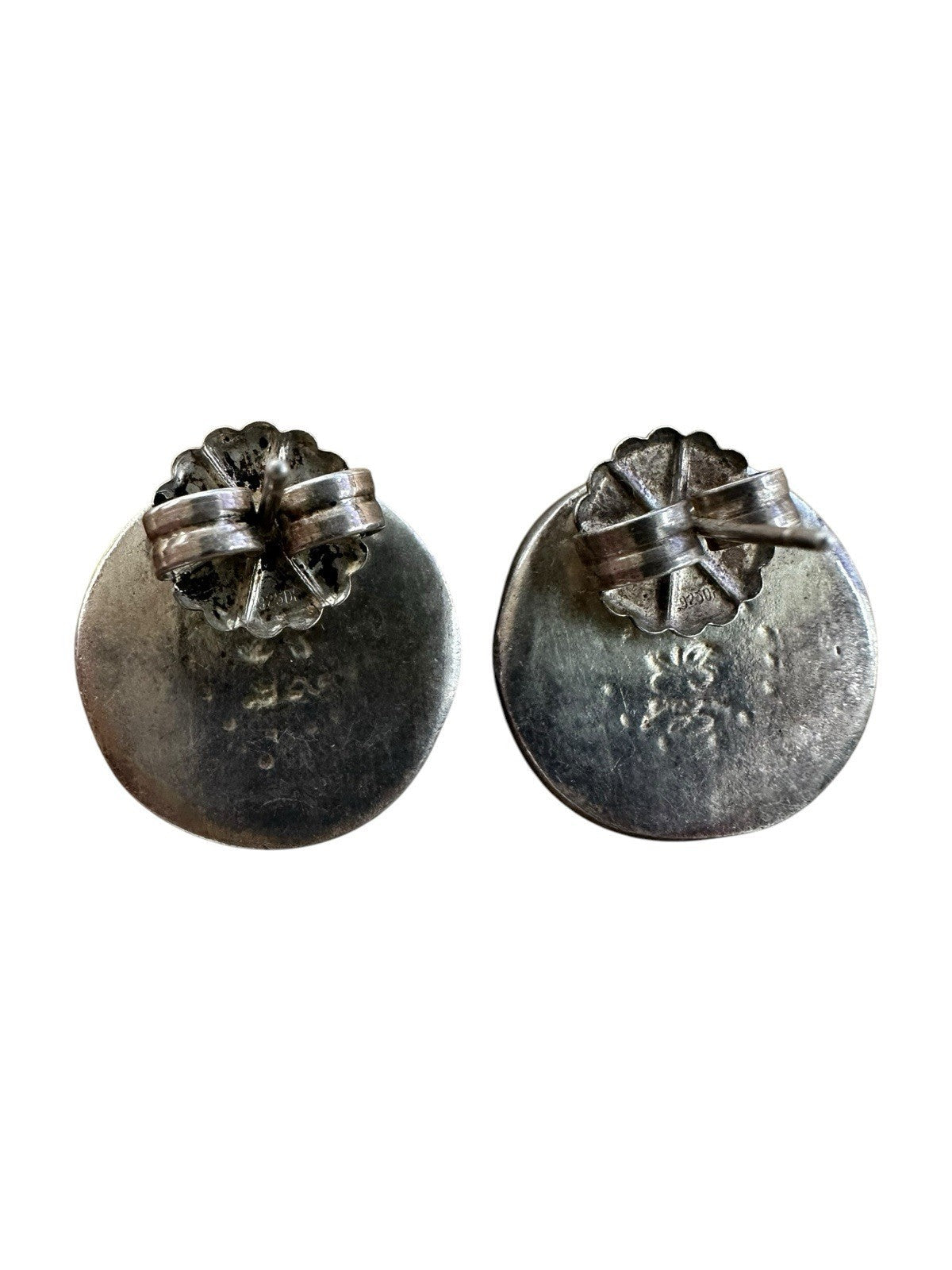 Sterling Silver Roman Glass Earrings