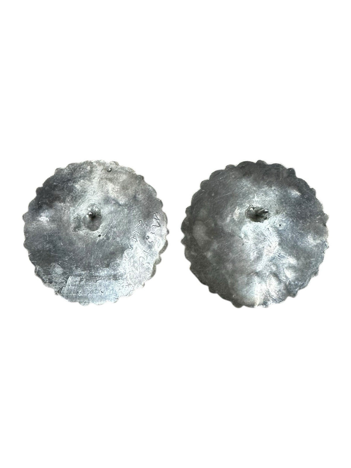 Sterling Silver Zuni Earrings Sleeping Beauty Turquoise