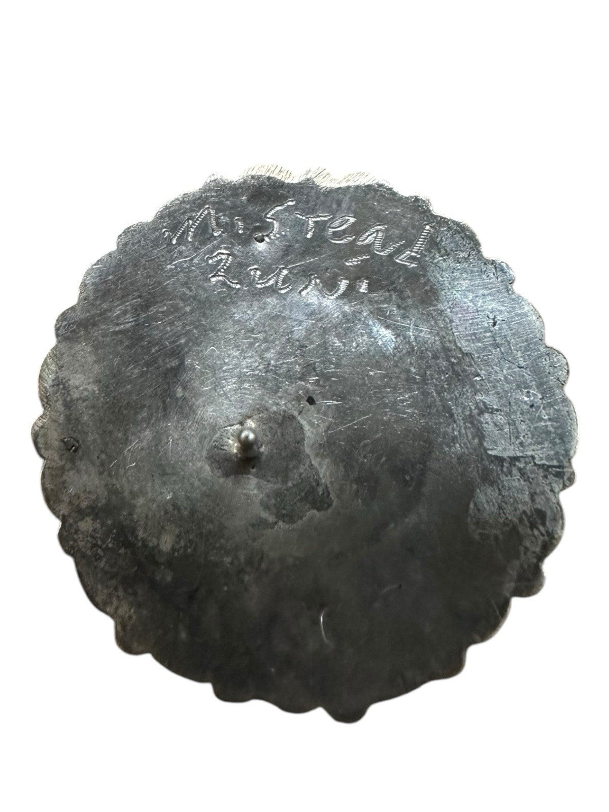 Sterling Silver Zuni Earrings Sleeping Beauty Turquoise