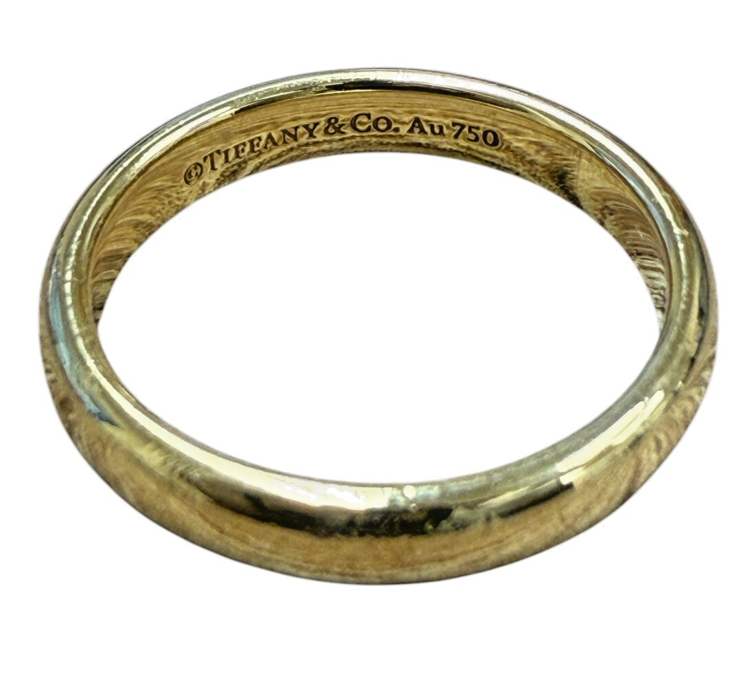 Tiffany & Co. 18K Yellow Gold Wedding Band Ring – Size 4.75, 3mm