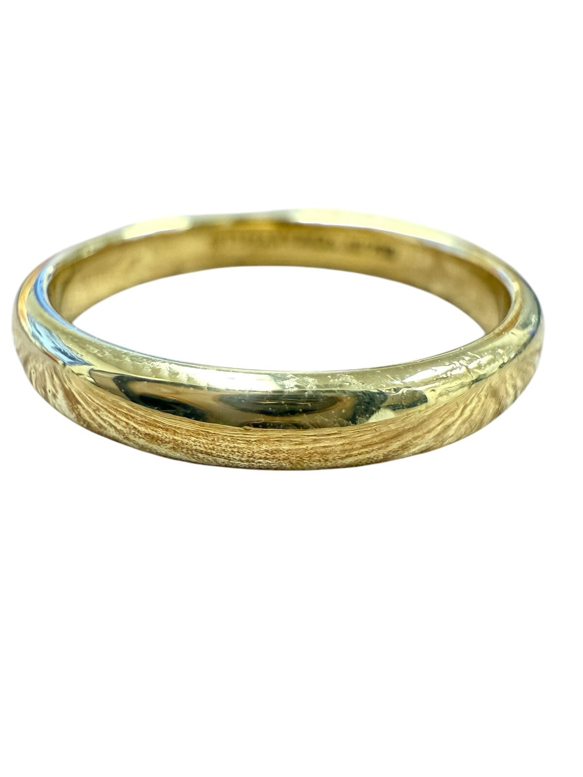 Tiffany & Co. 18K Yellow Gold Wedding Band Ring – Size 7.25, 3mm