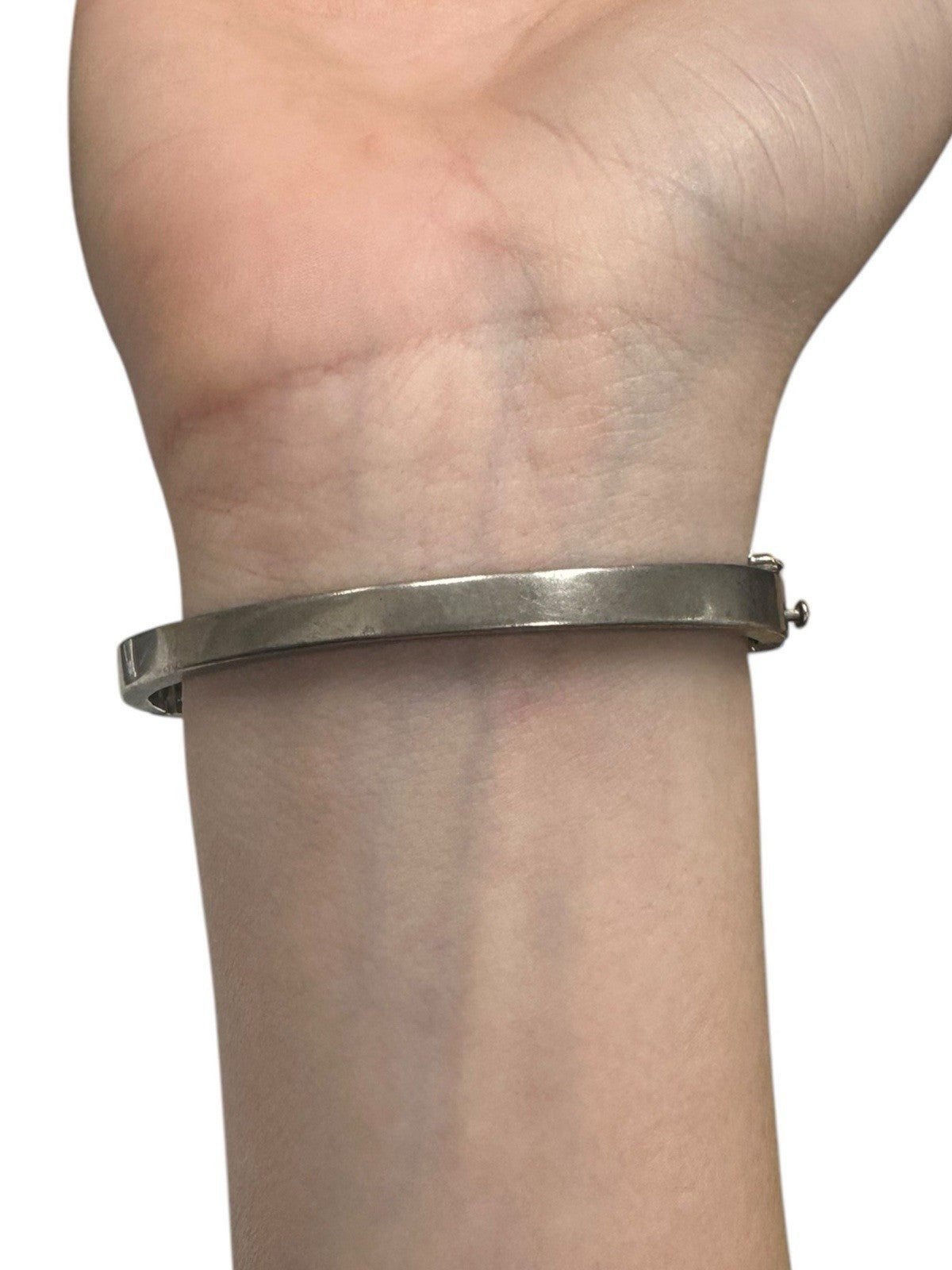 Sterling Silver Greek Key Cuff Bracelet – Signed “Mimi’s” – Mexico