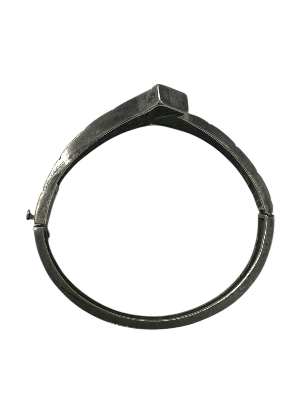 Sterling Silver Greek Key Cuff Bracelet – Signed “Mimi’s” – Mexico