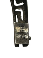 Sterling Silver Greek Key Cuff Bracelet – Signed “Mimi’s” – Mexico