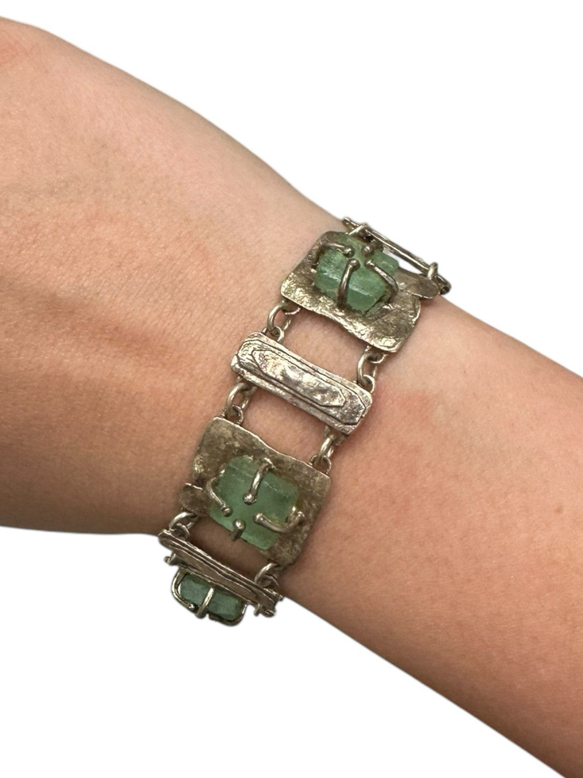 Artisan Mexican Sterling Silver Link Bracelet