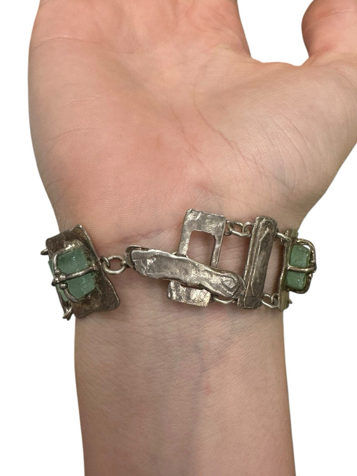 Artisan Mexican Sterling Silver Link Bracelet