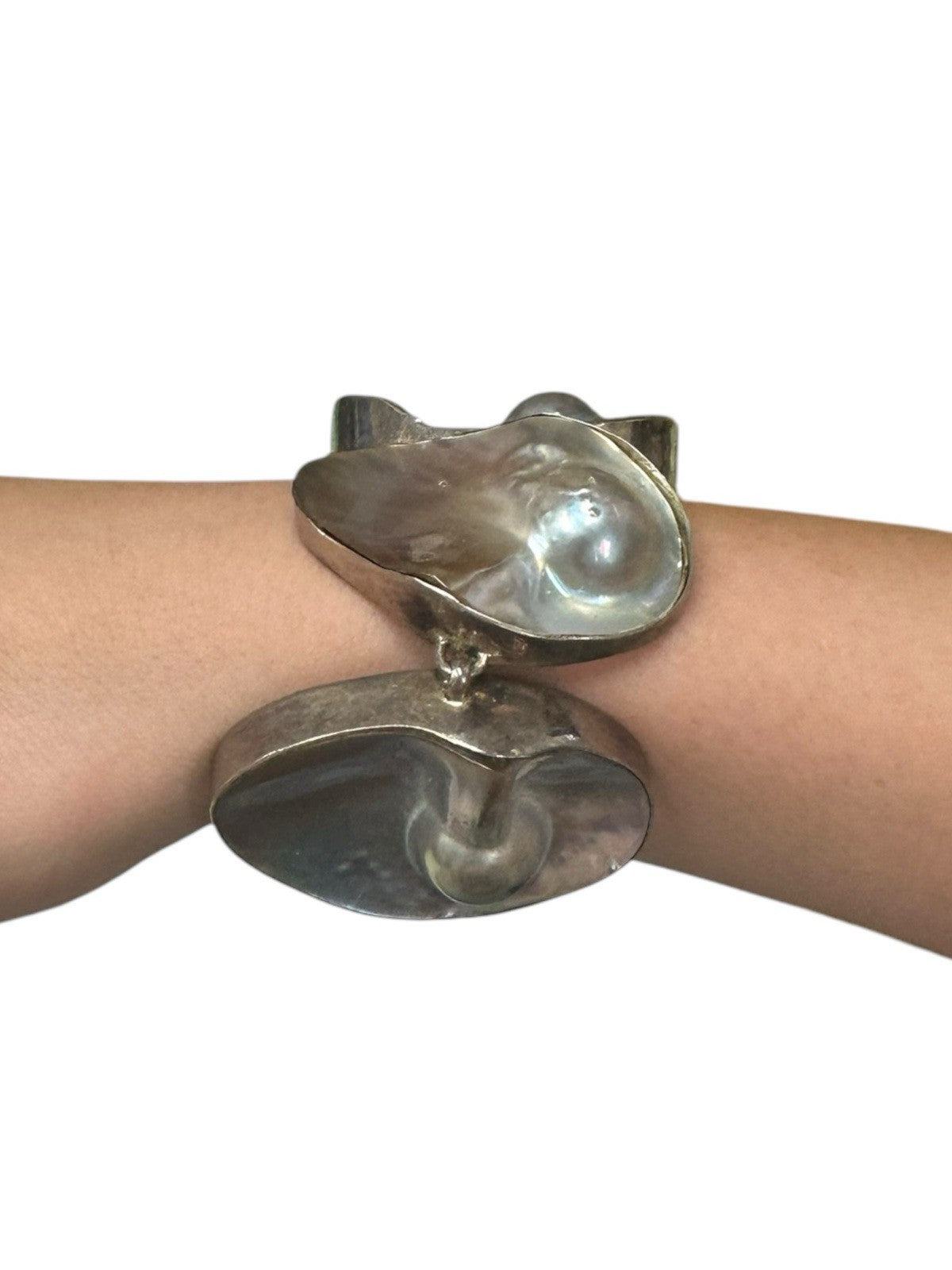 Starborn Sterling Silver & Mother of Pearl Statement Bracelet