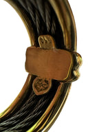 Charriol 18K Gold & Stainless-Steel Cable Ring - Size 4