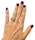 Charriol 18K Gold & Stainless-Steel Cable Ring - Size 4