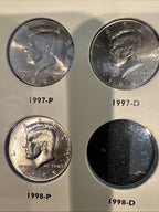 1997 through 2000 Kennedy half dollar 12 Coins Total
