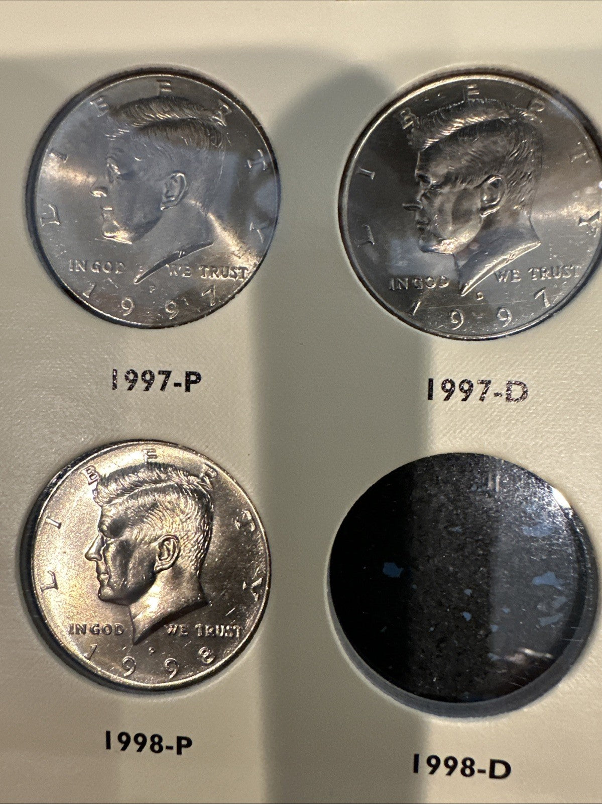 1997 through 2000 Kennedy half dollar 12 Coins Total