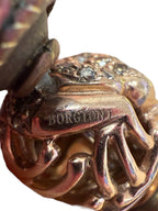 14k Rose Gold Diamond Frog Bead And Copper Bead Bracelet