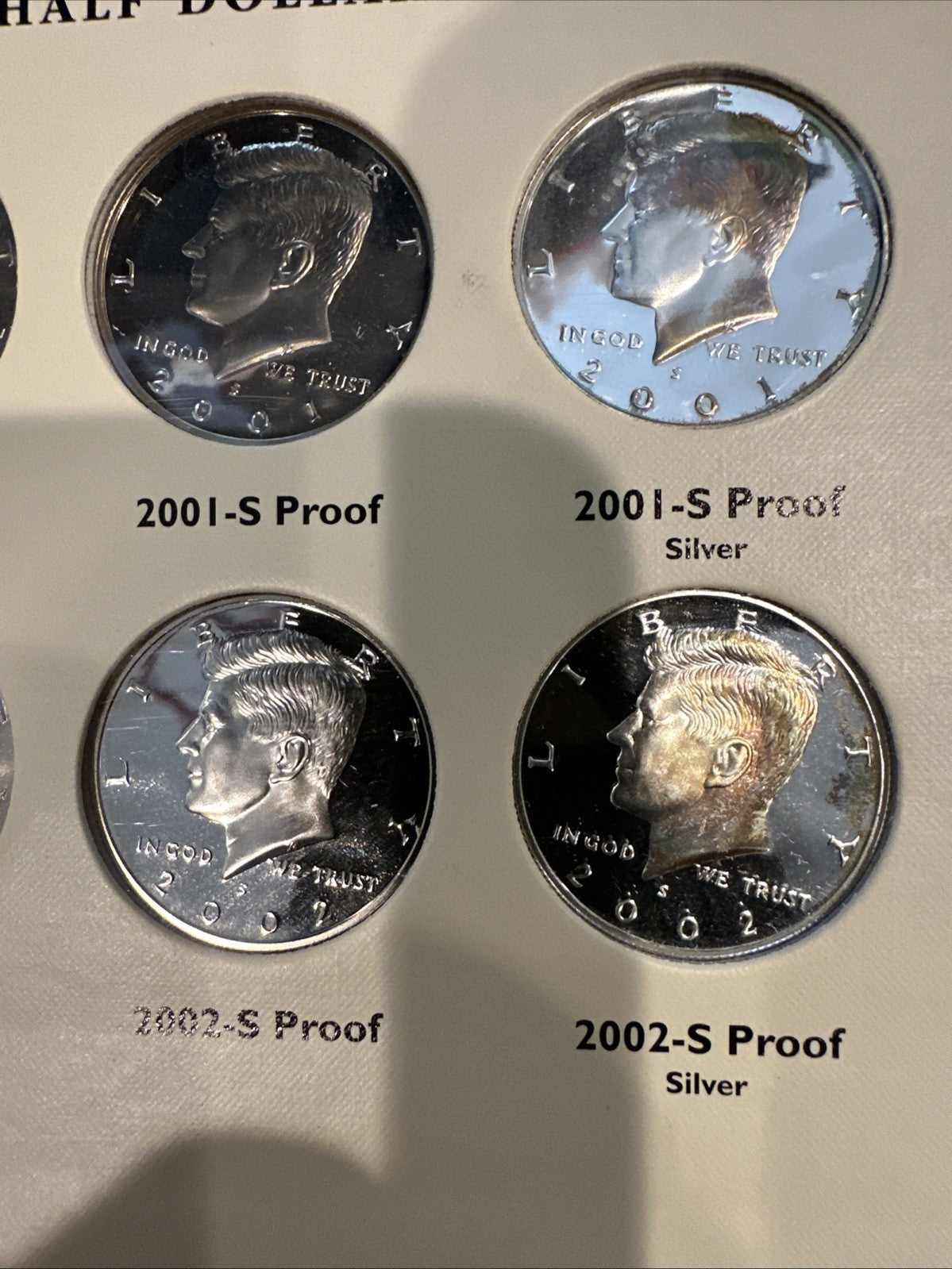2001 Through 2004 Kennedy Half Dollar Set 15 Coins