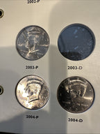 2001 Through 2004 Kennedy Half Dollar Set 15 Coins