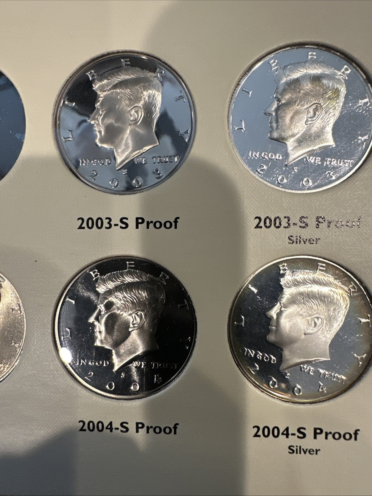 2001 Through 2004 Kennedy Half Dollar Set 15 Coins