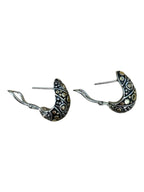 John Hardy Naga Legend Unisex Earring in 18K Yellow Gold and Sterling Silver