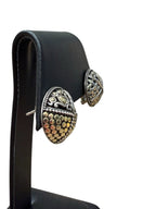 John Hardy Estate Four Motif Clip on Earrings 18k Gold  and Sterling Silver