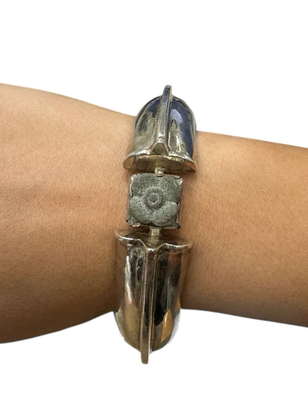 Garden Of Desire Khmer Collection Sterling Silver Bangle Bracelet