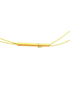 Turquoise Beaded Double Strand Necklace with Gold Square Pendant