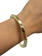 Tiffany & Co 18K Elsa Paretti Yellow Gold Wave Bangle Bracelet, 33 Grams