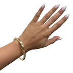 Tiffany & Co 18K Elsa Paretti Yellow Gold Wave Bangle Bracelet, 33 Grams