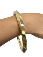 Tiffany & Co 18K Elsa Paretti Yellow Gold Wave Bangle Bracelet, 33 Grams