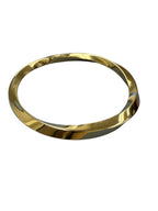 Tiffany & Co 18K Elsa Paretti Yellow Gold Wave Bangle Bracelet, 33 Grams