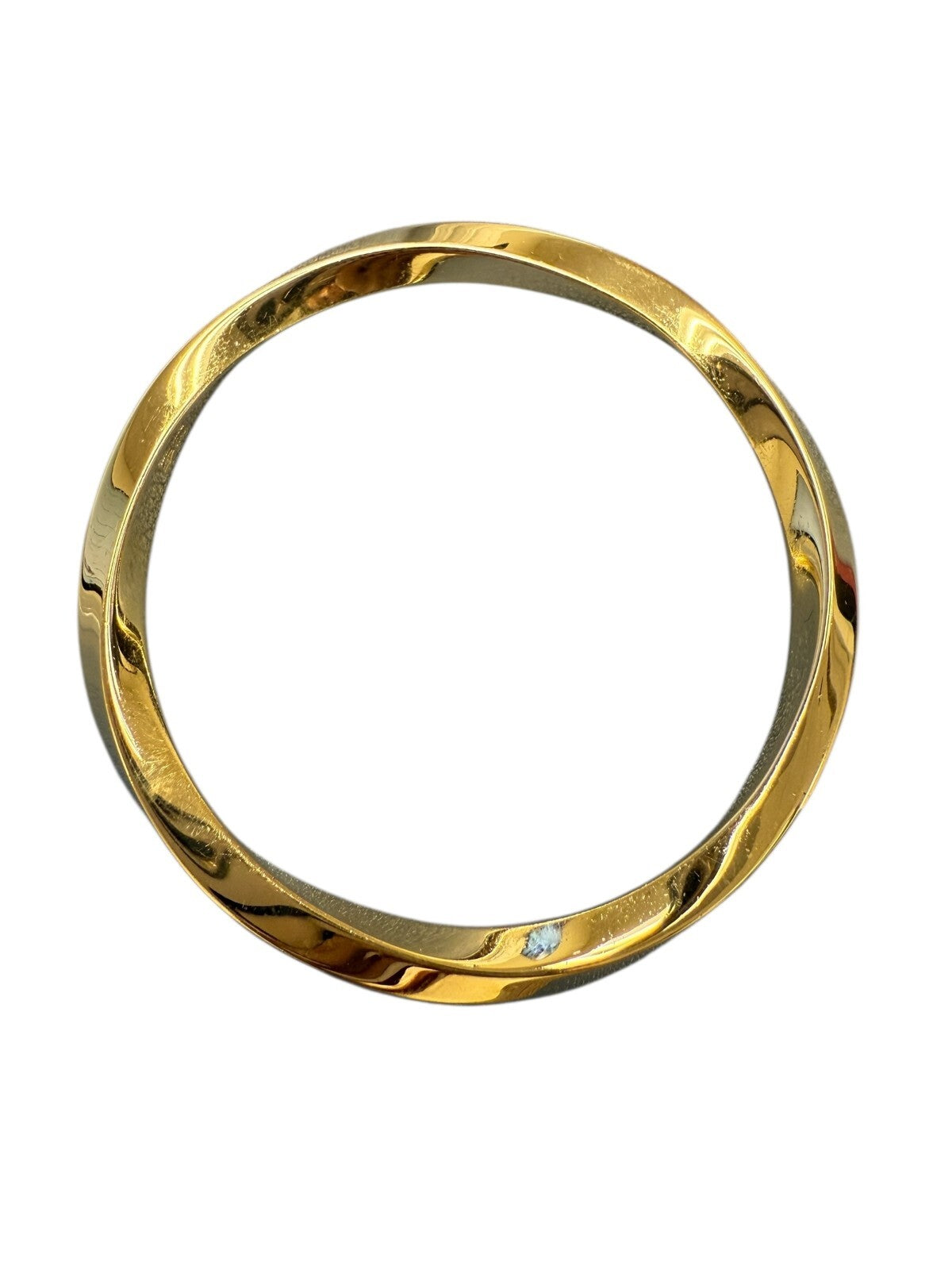 Tiffany & Co 18K Elsa Paretti Yellow Gold Wave Bangle Bracelet, 33 Grams