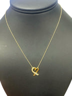 Tiffany & Co. Paloma Picasso Loving Heart Diamond 18k Gold Necklace 15mm