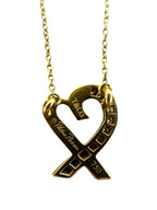 Tiffany & Co. Paloma Picasso Loving Heart Diamond 18k Gold Necklace 15mm